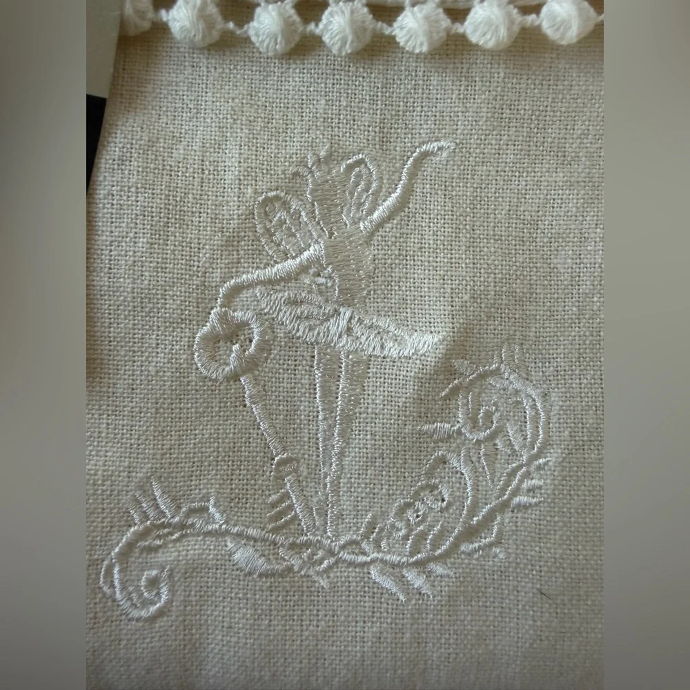 Madison Ivory Embroidered‎ Cosmetic Bag